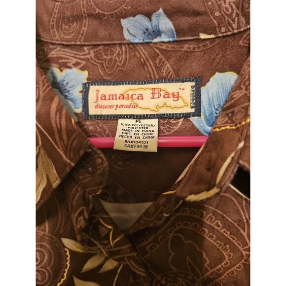 Jamaica Bay Women's Size Large Petite Floral‎ Long Sleeve Button Up - Picture 2 of 7